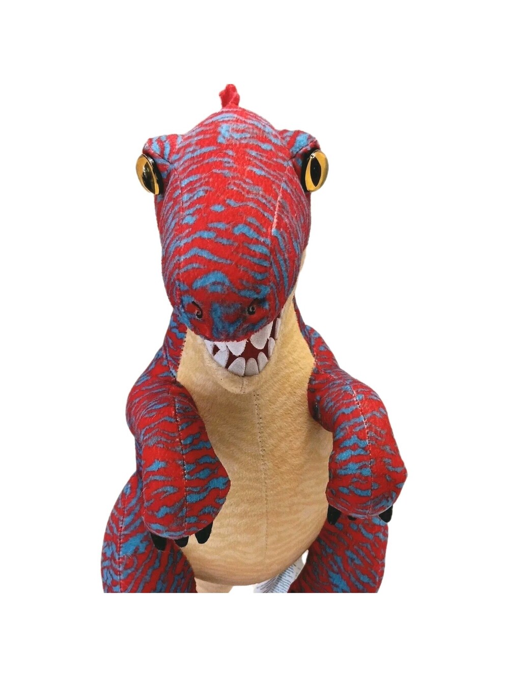 Red Blue T-Rex Dinosaur Build-A-Bear BAB 15" Tyrannosaurus Rex Large Plush